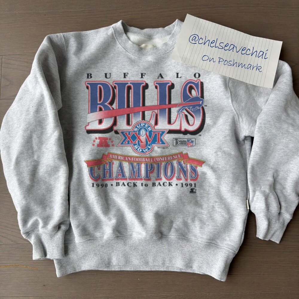Vintage Buffalo Bills Football Sweatshirt, NFL Super Bowl XXVI Unisex Shirt Tee